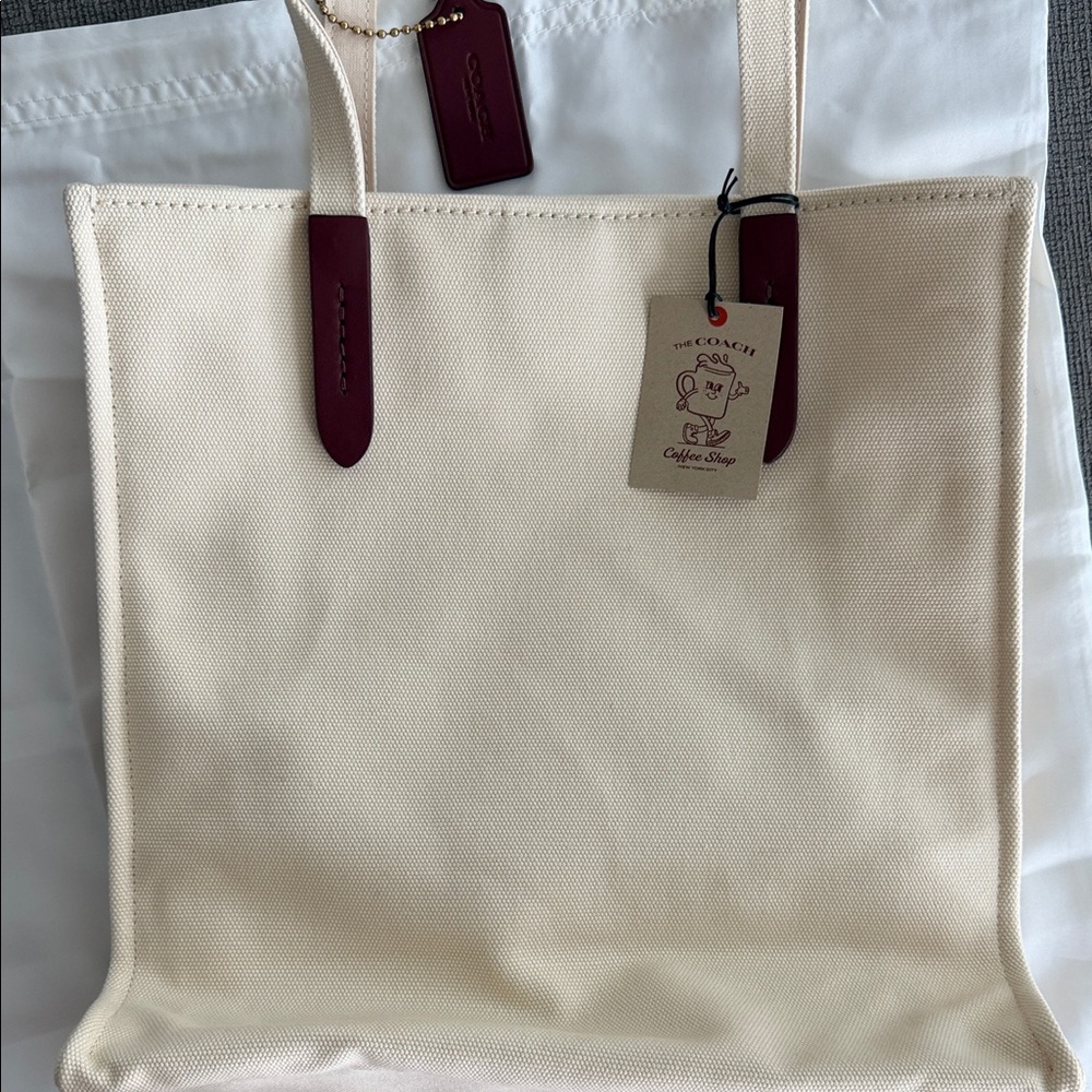 COACH EXCLUSIVE COFFEE SHOP TOTE - Picture 4 of 4